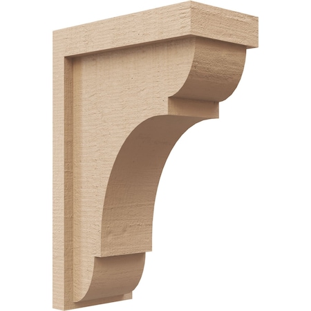 Ekena Millwork 4"W x 8"D x 12"H Classic Bryant Rough Cedar Woodgrain TimberThane Corbel, Primed Tan CORUR04X08X12BRYRCPR